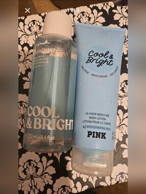 PINK Victoria's Secret Cool & Bright Body Mist & Lotion